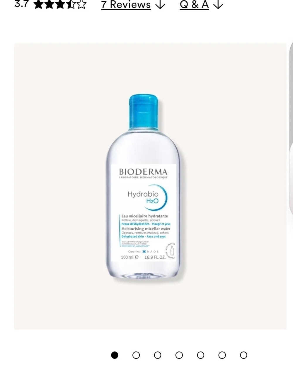 Bioderma Hydrabio H2O Micellar Water - Clear/Blue